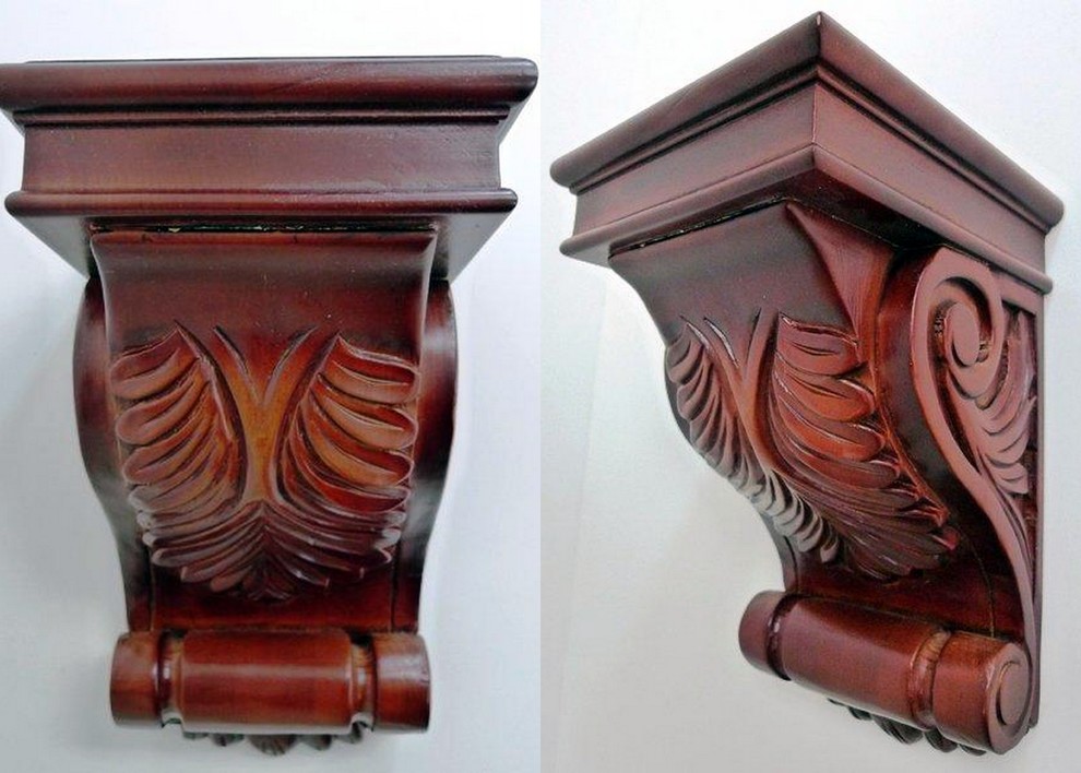 O'Neil Cherry Decorative Corbel with Acanthus Deisgn