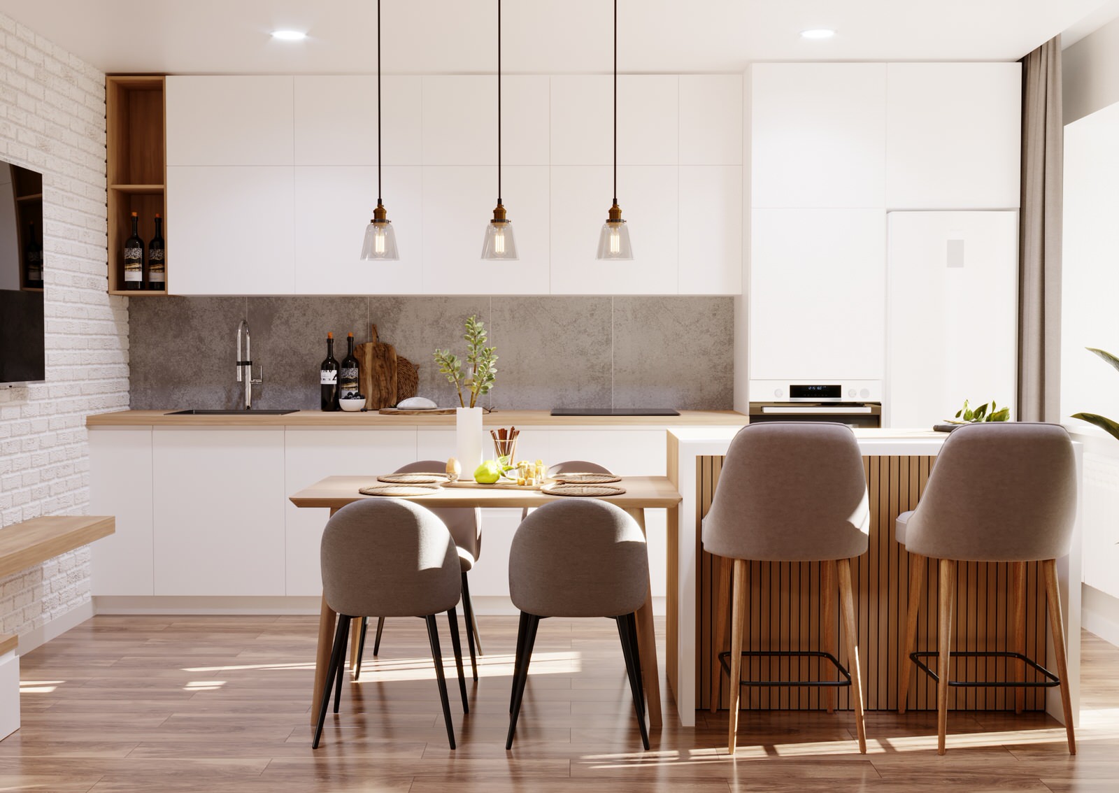 Кухня в скандинавском стиле