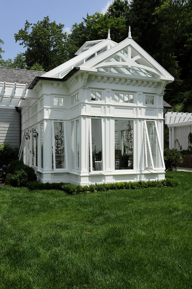 Photo of a traditional attached greenhouse in New York.
