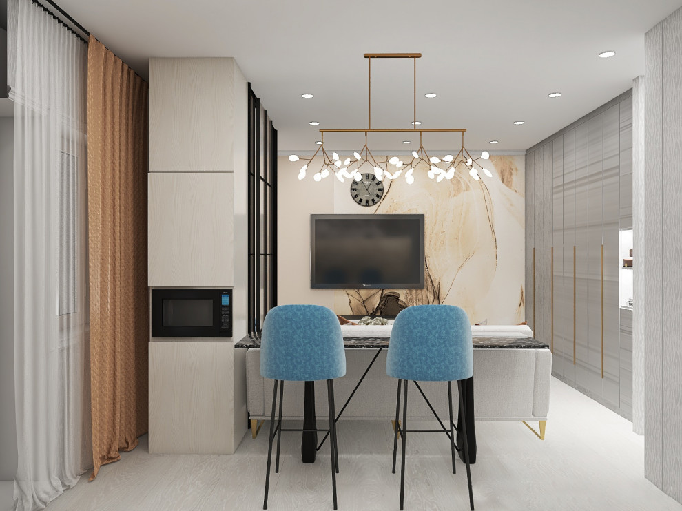 Однокомнатная квартира переделанная в студию