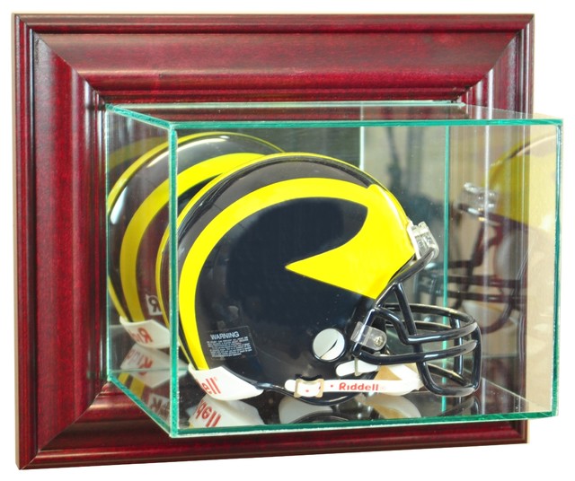 Wall Mounted Mini Helmet Display Case Traditional Display And Wall