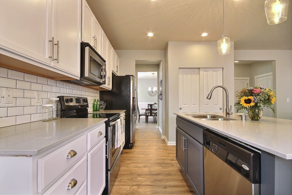 Inspiration for a transitional kitchen remodel in Seattle