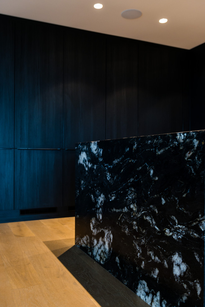 Moody Modern New Build with Natural Stone Benches