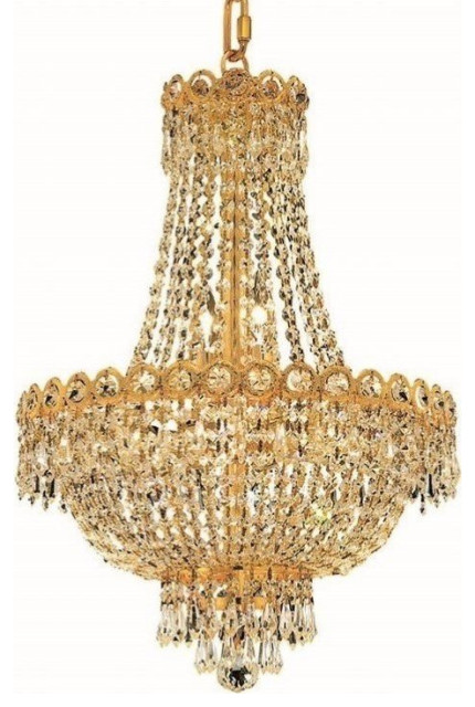 Elegant Lighting Century 16" 8 Light Royal Crystal Chandelier