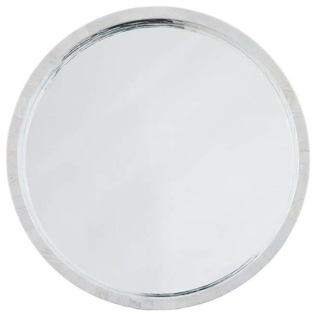 Mother Of Pearl Mirror Large Beach, Large Round Mother Of Pearl Mirror