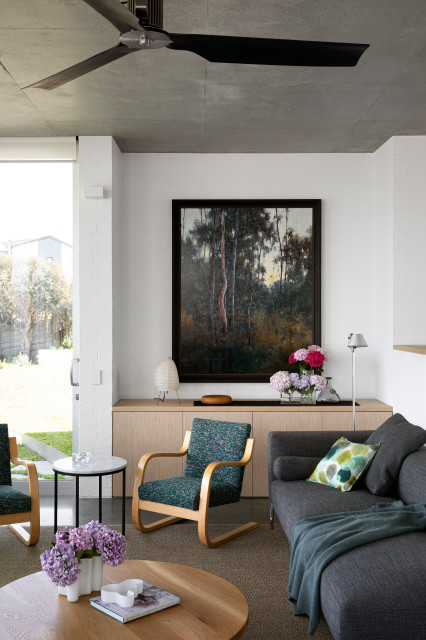 Gwinganna, Kiama modern-vardagsrum