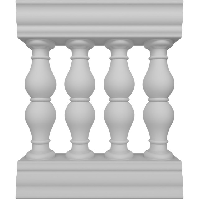 32"H x 10'L Fiberthane Avalon Balustrade Railing Kit, Style N, 32"H x 2