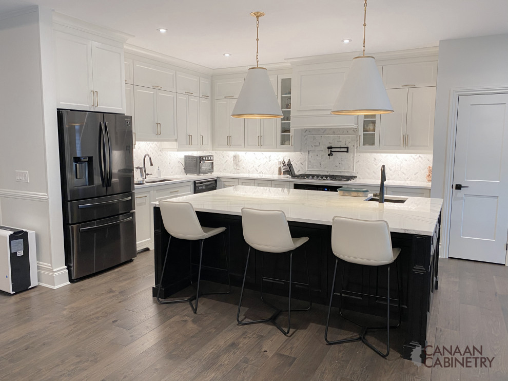 Transitional kitchen photo in Toronto