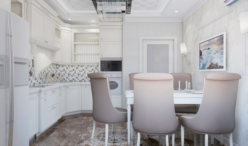 3х-комн. квартира для семьи в стиле неоклассика