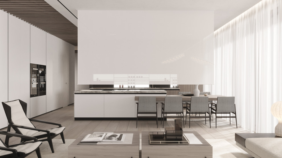 Modern megalopolis apartment