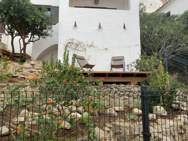 Jardin vue mer coastal-deck