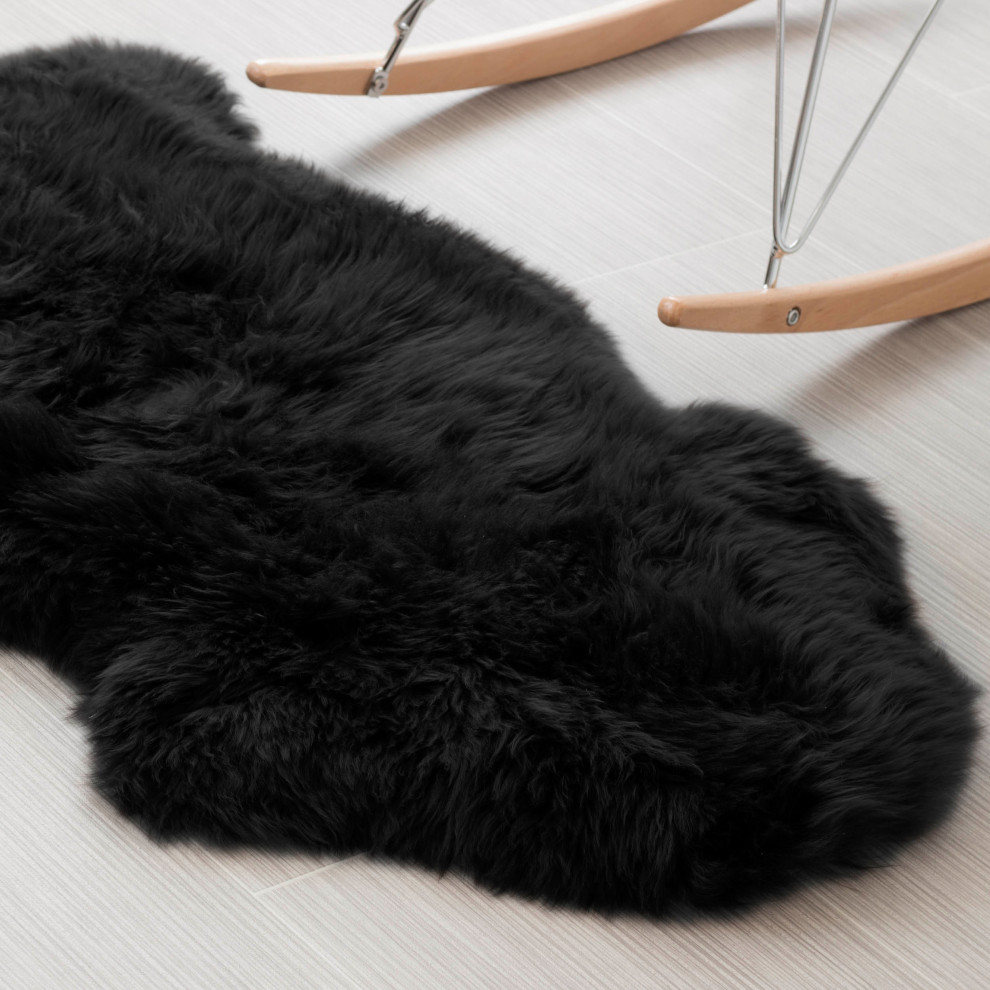 Premium New Zealand Sheepskin Area Rug Contemporary Novelty Rugs