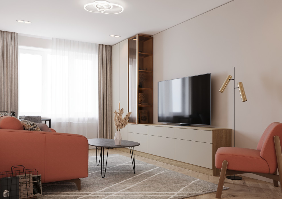 Дизайн-проект квартиры в светлых тонах