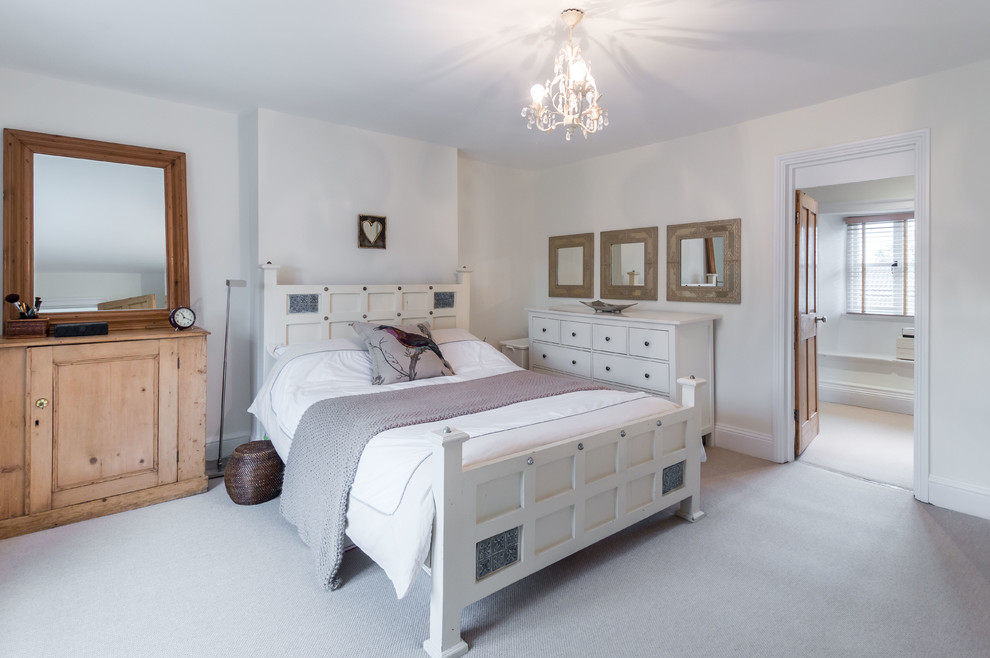 Modern bedroom in Buckinghamshire.