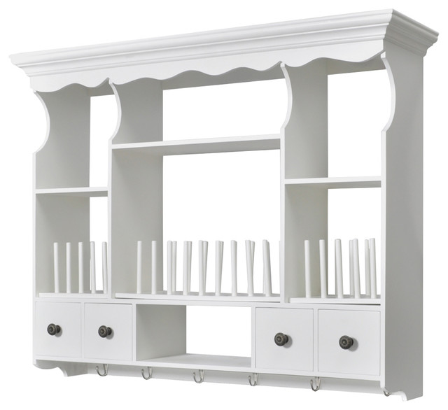 VidaXL White Wooden Kitchen Wall Cabinet