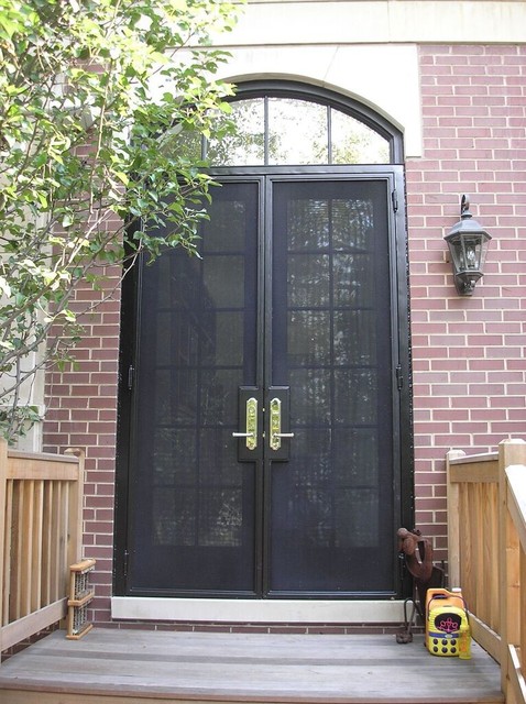 Wrought Iron Screen Doors Traditional Entry Chicago