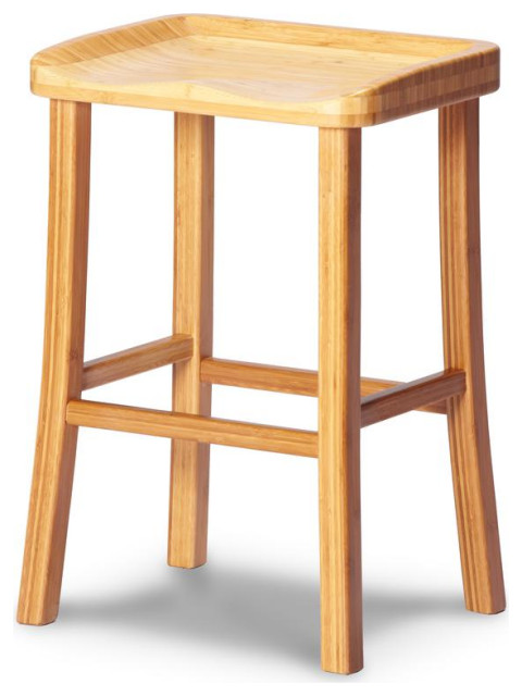Tulip 26" Counter Height Stool, Caramelized, Set of 2