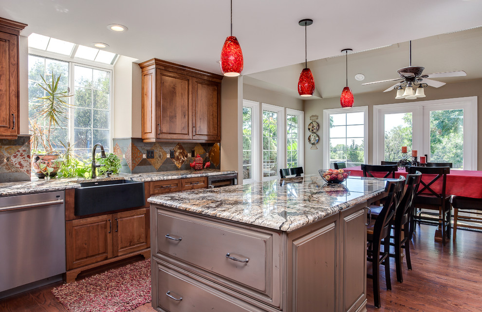 Arvada Colorado Kitchen Remodel Featuring Frameless Cabinetry - Rustic