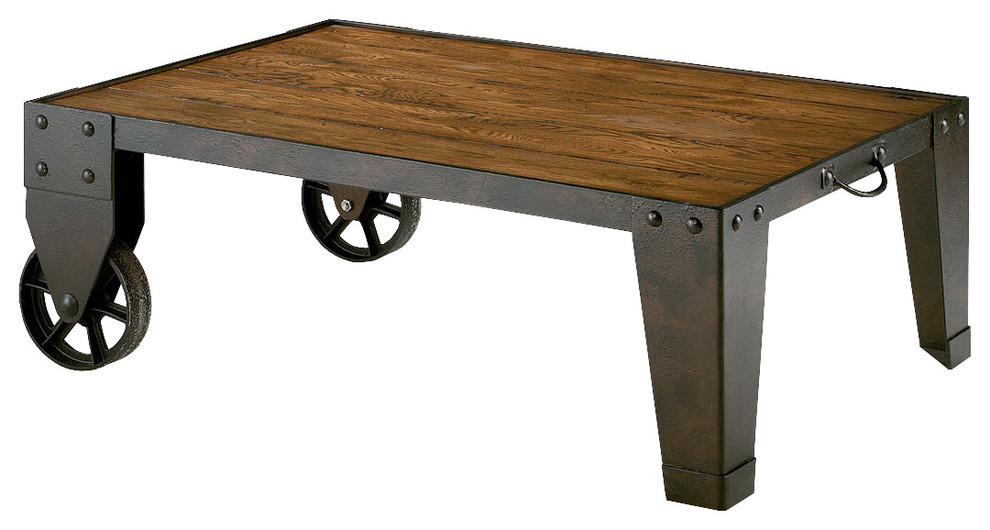 Hammary Home Americana Industrial Cart Cocktail Table