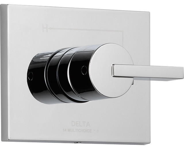 Delta Compel Modern Chrome Single Handle Shower Control Includes Valve D024V