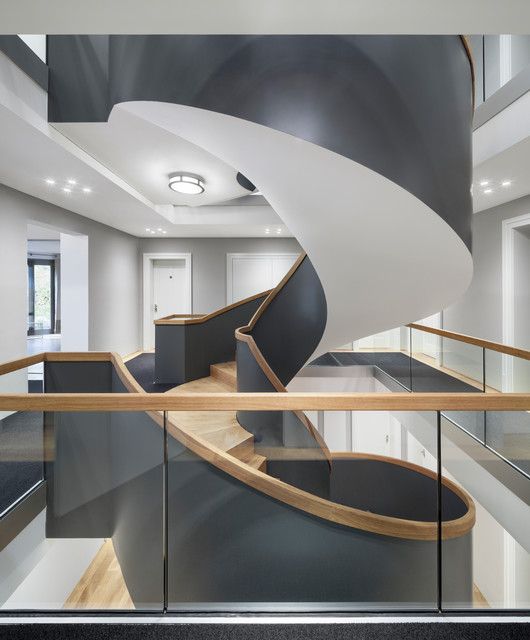 Modern Treppen contemporaneo-escalera