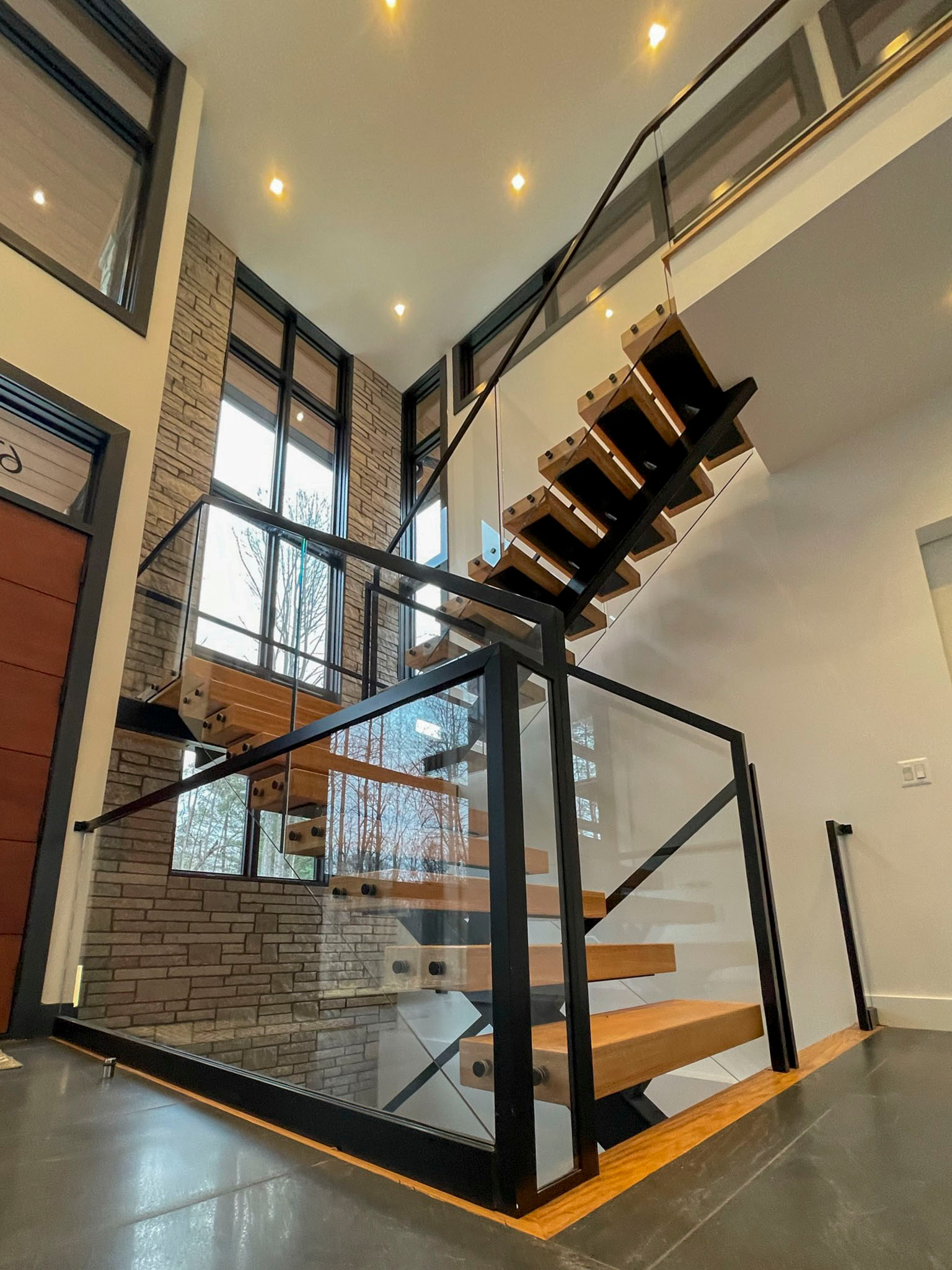 98_Sun Filled Modern Staircase Surrounded by Private Forest, Clifton VA 20124
