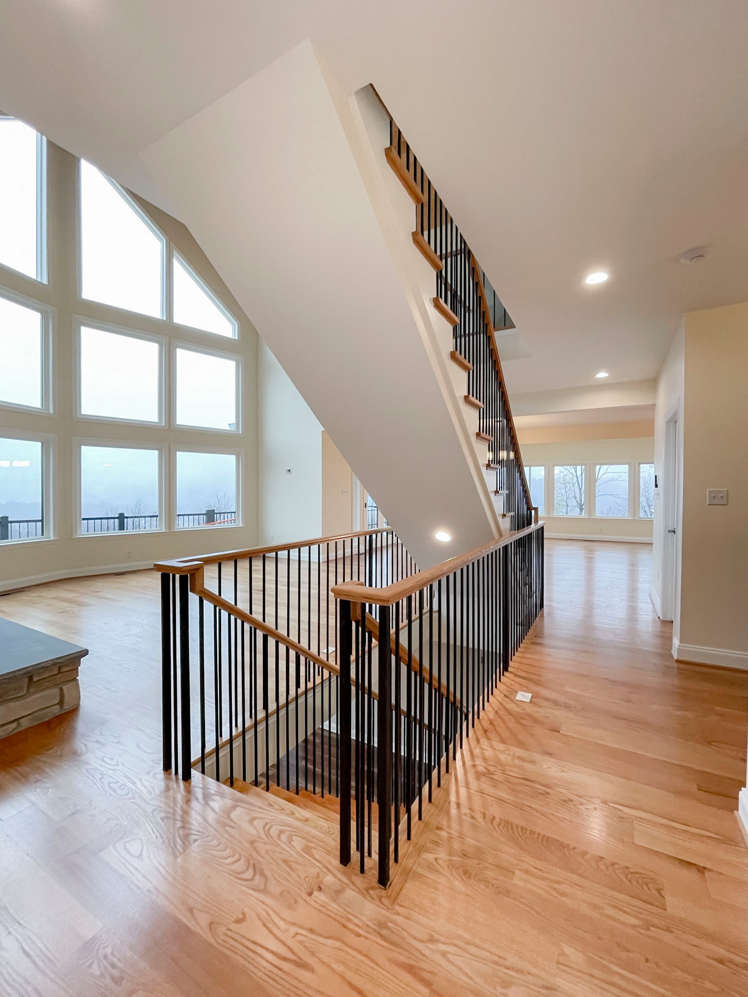 97_Airy Straight-Floating Staircase in Transitional-Mountain Home, Luray, VA 228