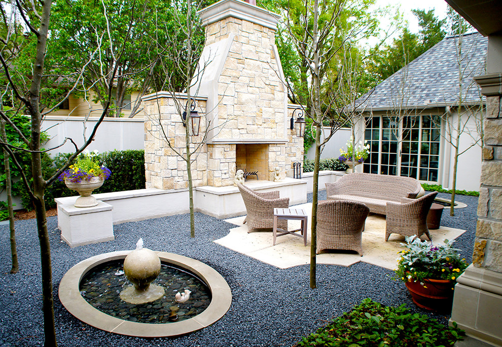 French Courtyard Gardens Katy, Texas Traditional Landscape