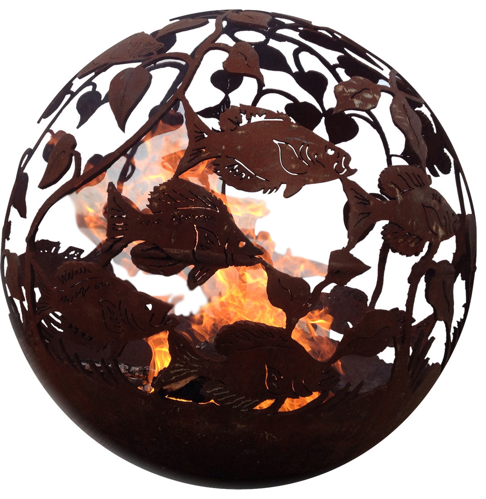 Fish Fireball Firepit Beach Style Fire Pits By Fireball Firepits