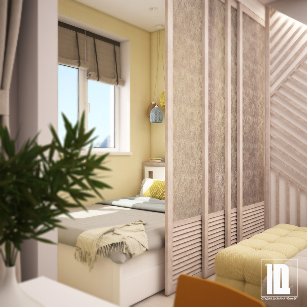 Дизайн-проект "Южное солнце" квартиры в ЖК Посейдон город Сочи 36 м2