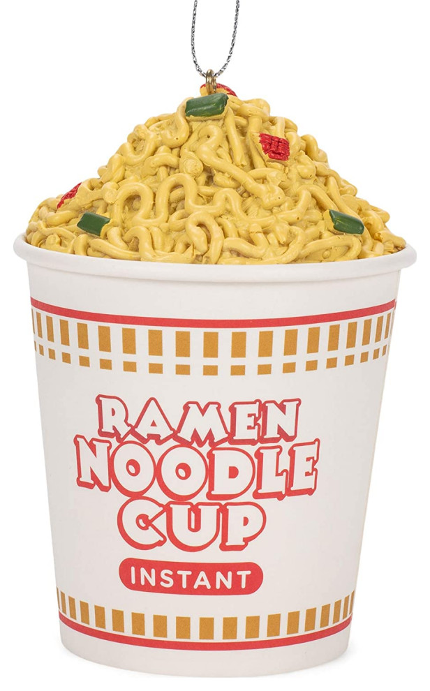 Kurt Adler, D3730 Ramen Noodle Cup Ornament, 4inches Traditional