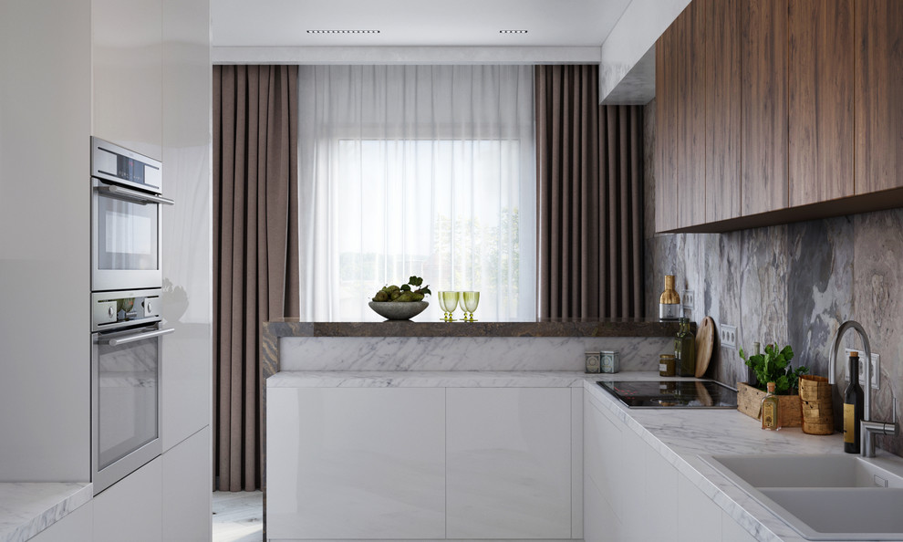 "Расставляем акценты" Проект 4х комнатной квартиры 140 м2