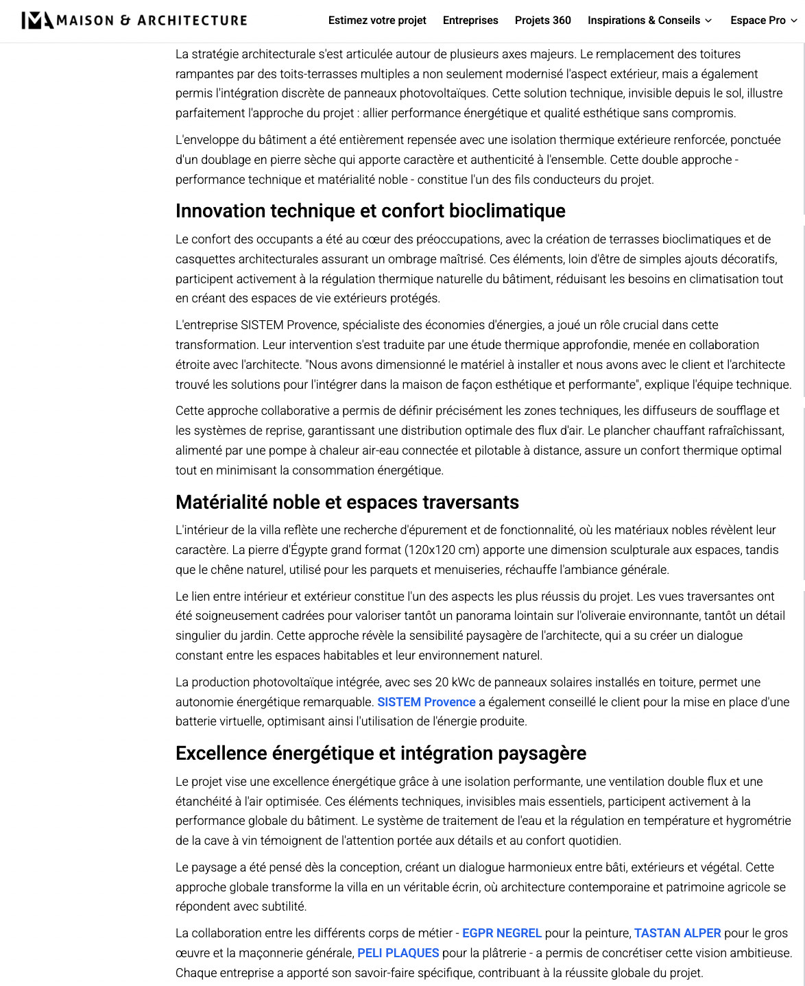 Parution dans la presse