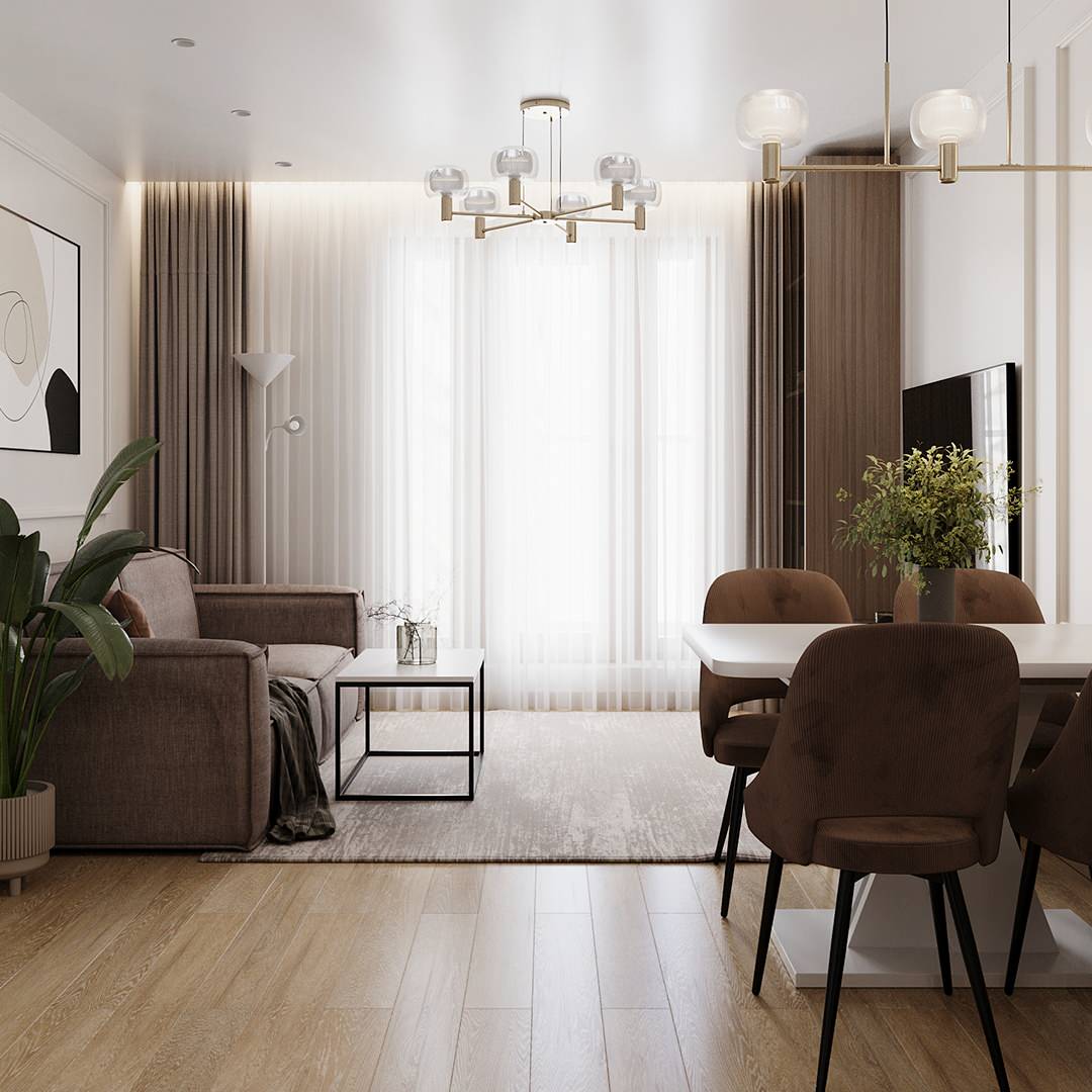 Дизайн-проект однокомнатной квартиры в ЖК "Модум")