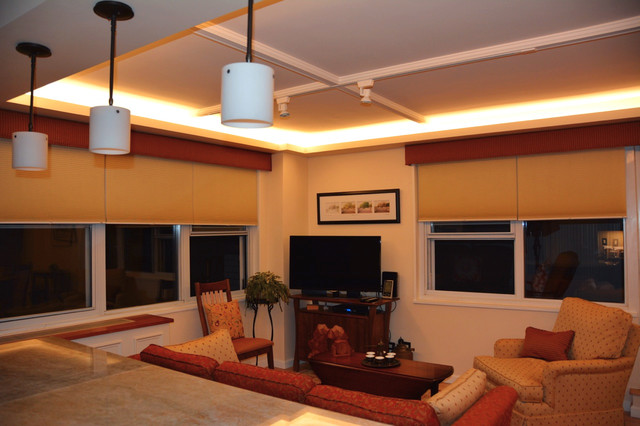 Led Ceiling Cove Lighting Contemporary Living Room St