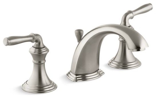 Kohler Devonshire Widespread Bathroom Sink Faucet With Lever Handles Traditional Faucets By The Stock Market Houzz - Widespread Bathroom Sink Faucet With Traditional Lever Handles