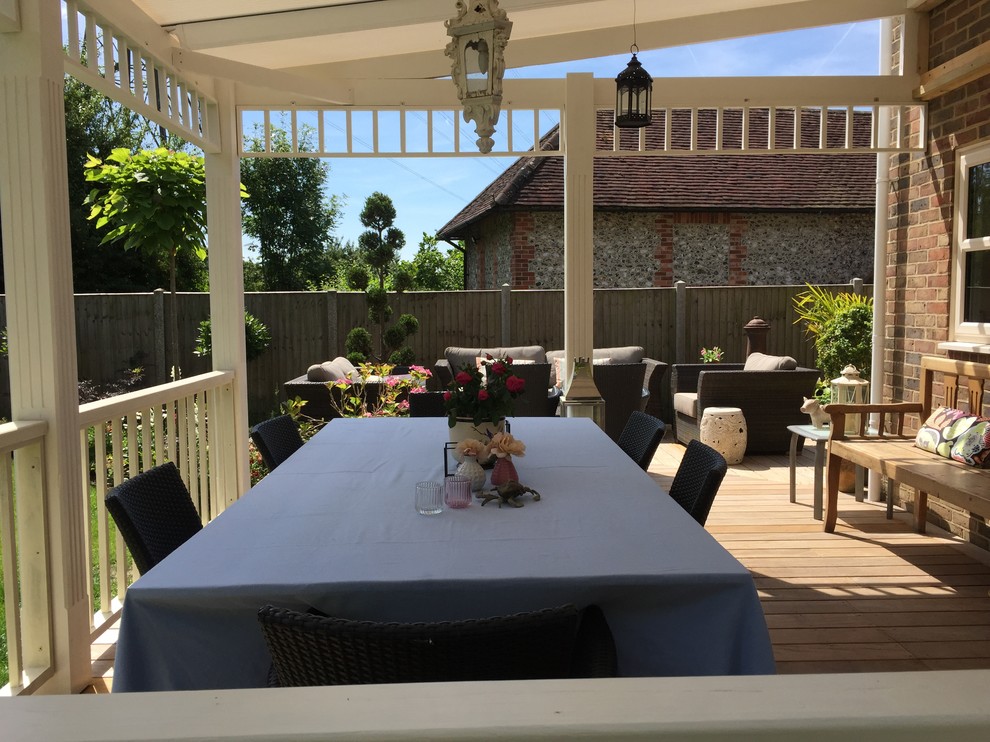 This is an example of a country terrace in Hampshire.