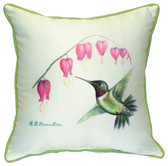 Hummingbird Outdoor - Indoor Pillow - Traditional - Outdoor ... Hummingbird Outdoor - Indoor Pillow - Traditional - Outdoor ...