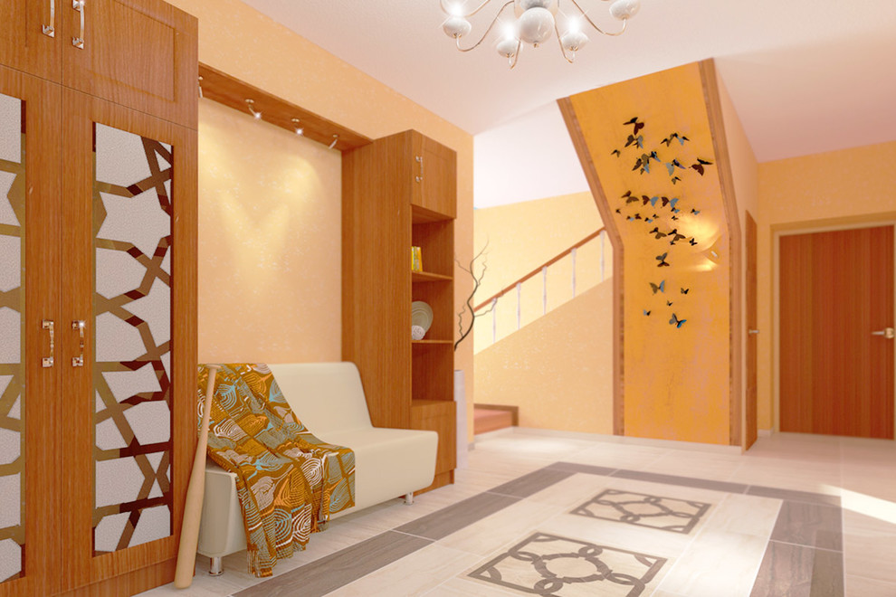 Дизайн-проект прихожей в коттедже