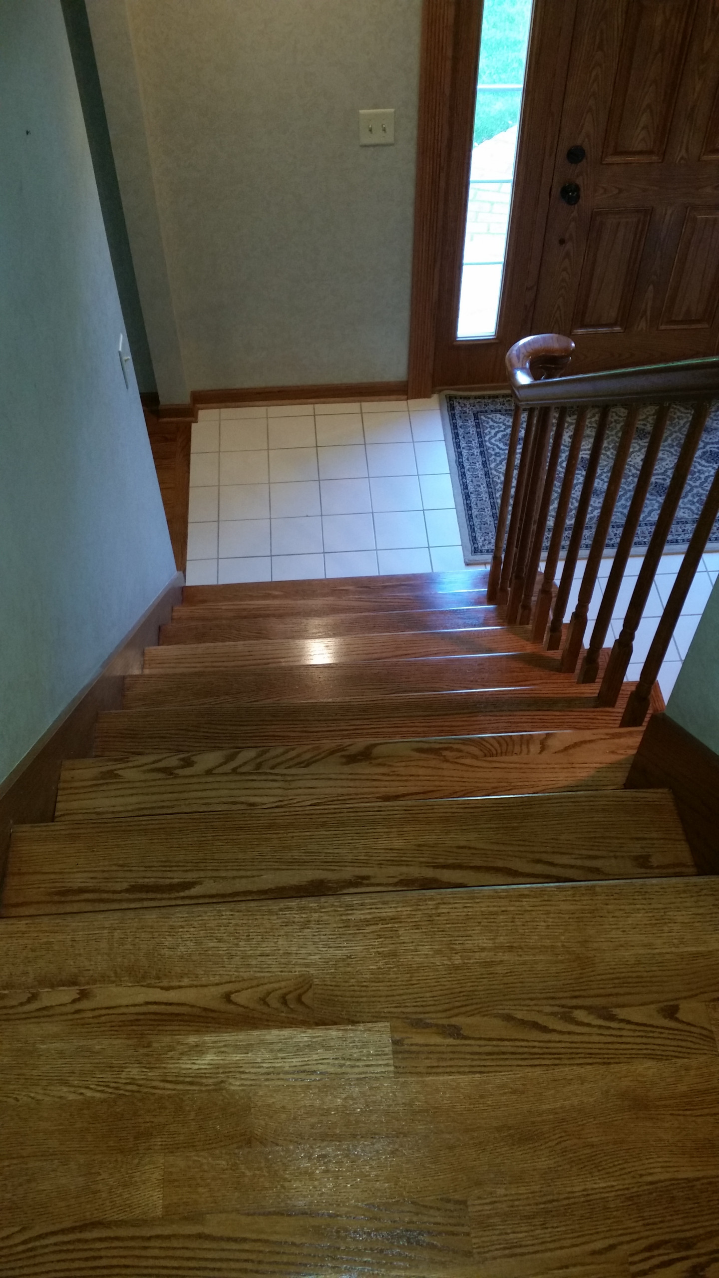 Rebuilt staircase