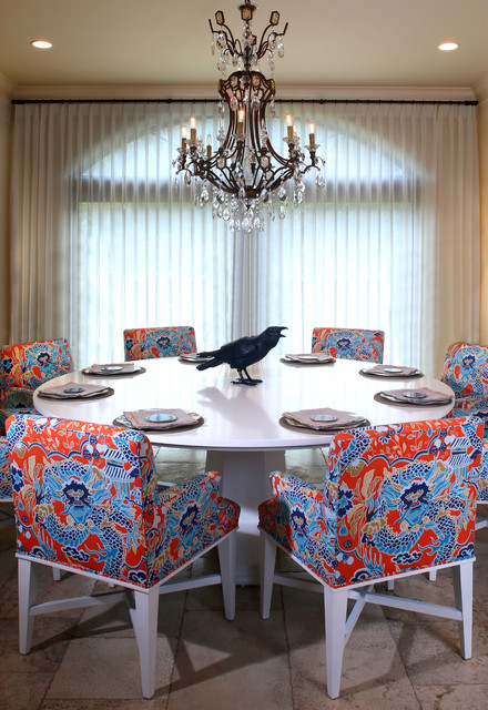 Atlantic Beach Residence transitional-dining-room