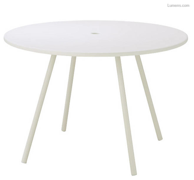 Cane-Line Area Round Dining Table, White