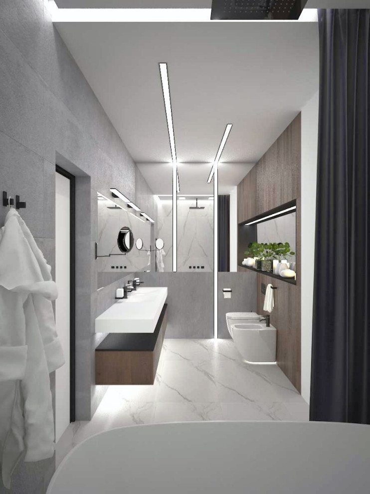 Просторная ванная комната