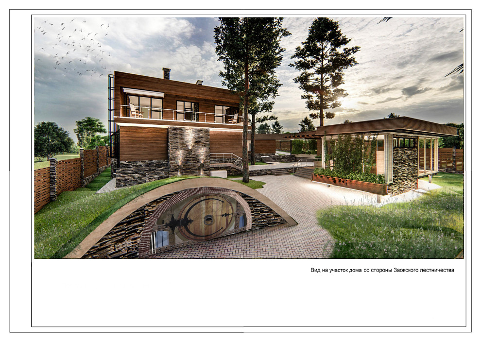 Жилой дом с эксплуатируемой кровлей в посёлке Велегож Парк Престиж