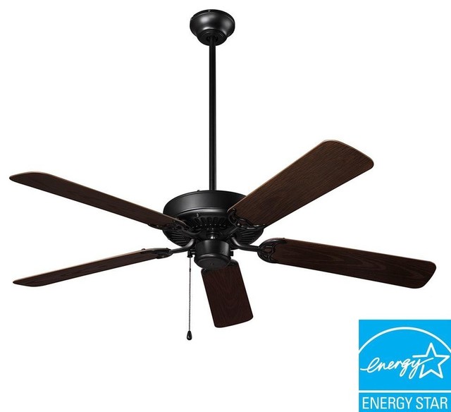 NuTone Ceiling Fans Wet Rated Series 52 in. Outdoor Barbecue Black Ceiling Fan