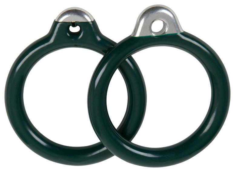 Swing Set Coated Round Trapeze Rings, Set of 2 Contemporary Kids