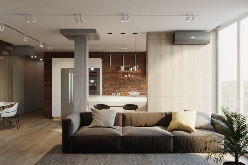 Дизайн - проект двухуровневой 4 к.кв 100 м2 в ЖК "Изумрудный"