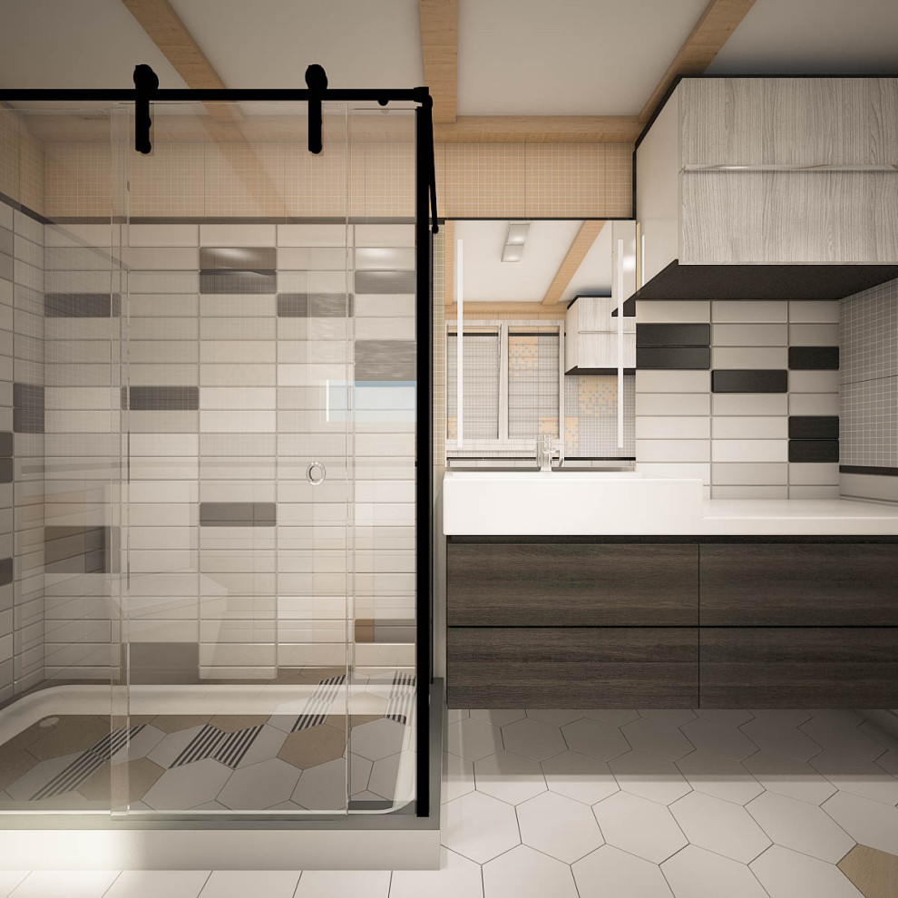 Кухня-столовая для молодой семьис одним ребенком