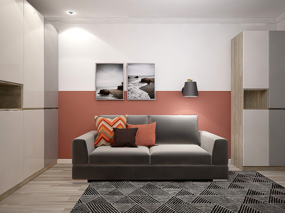 Дизайн евротрехкомнатной квартиры. Пложадь до 100 кв.м.