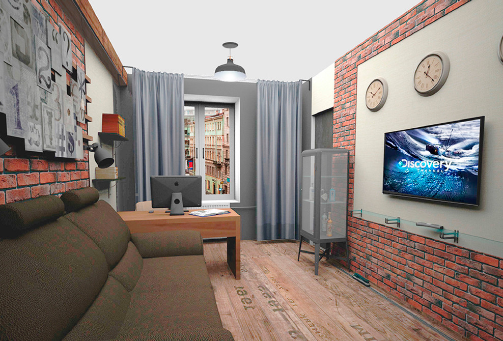 Дизайн-проект квартиры в стиле "Лофт"